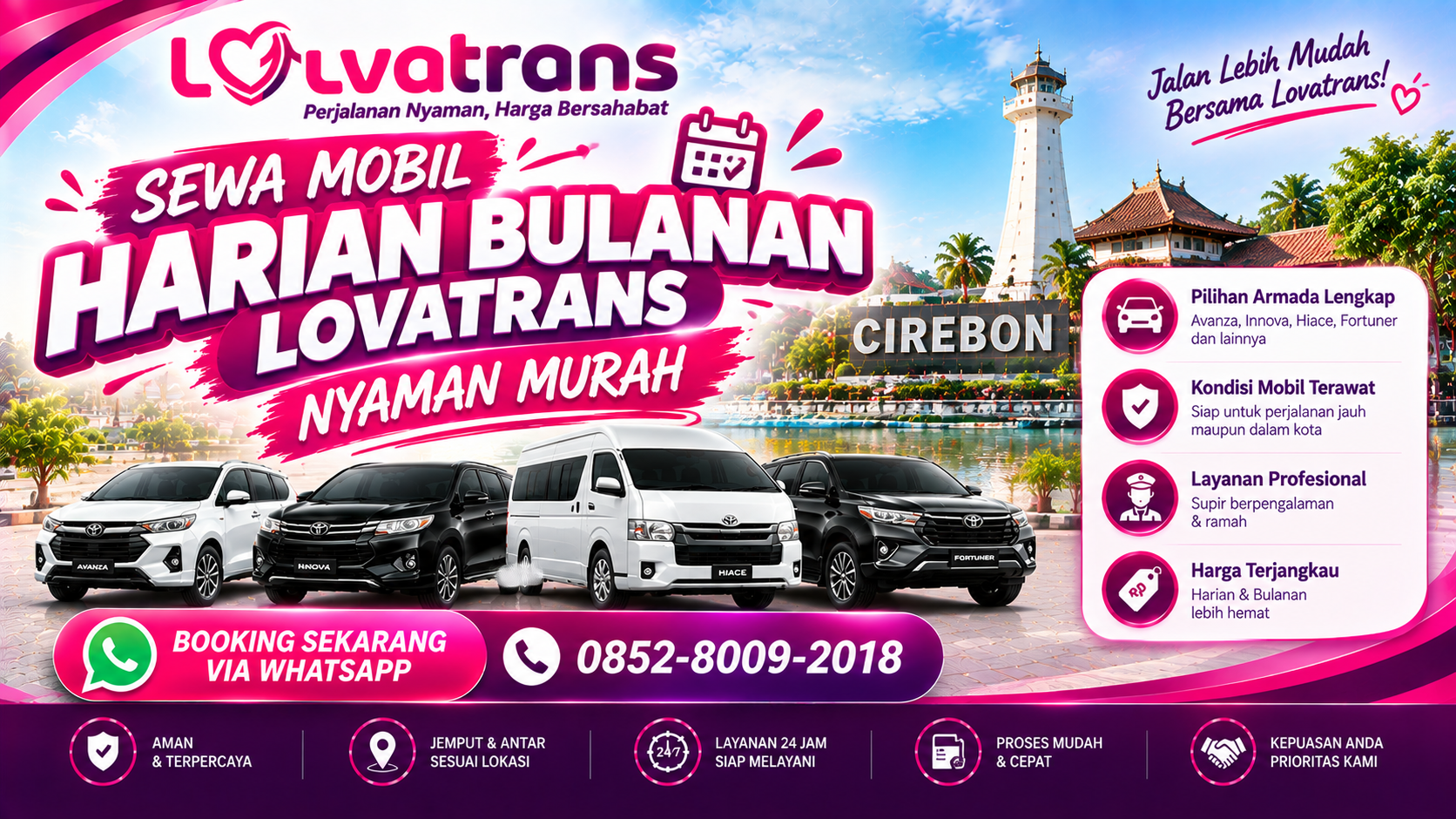 sewa mobil harian bulanan